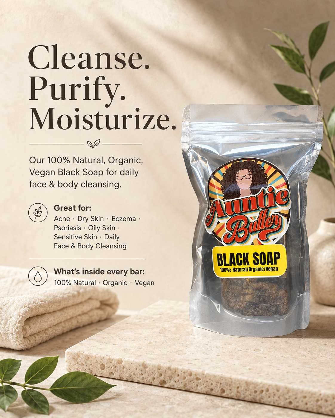 Organic Black Soap!